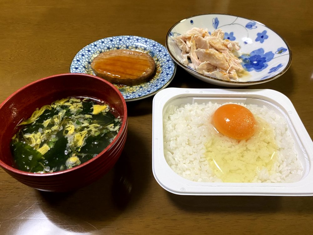 サラダチキンとご飯